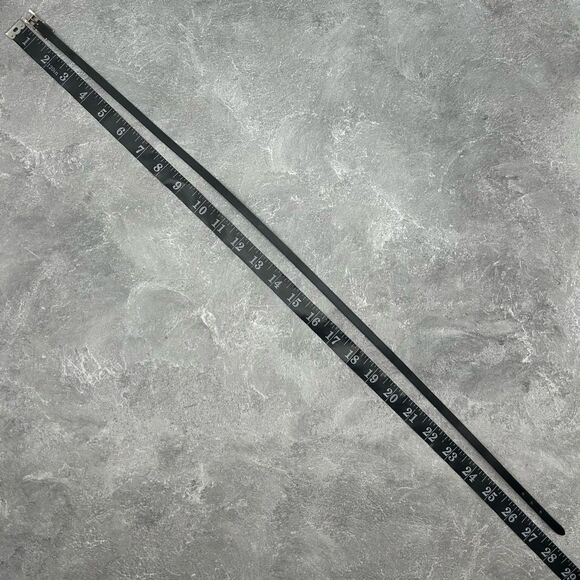 NWT Hermes Hapi 3 MM Black Leather Palladium Wrap Bracelet Buckle With Box - Picture 15 of 16